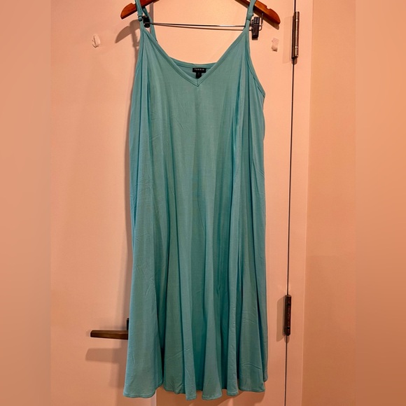 Turquoise Torrid sundress, fully lined. - Picture 1 of 4